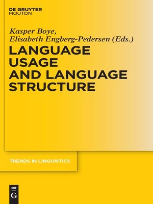 cover image of Language Usage and Language Structure